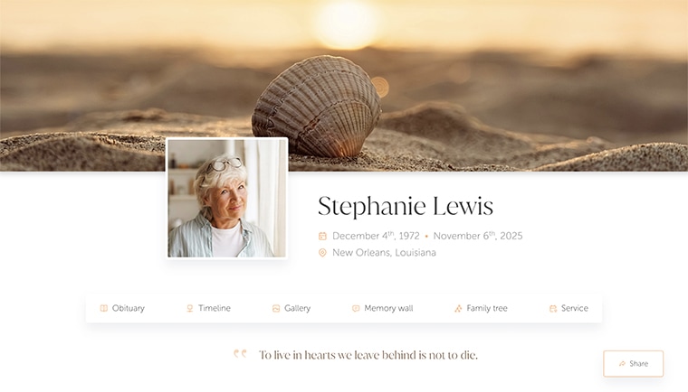 Golden sunset over sand and shell, capturing peace and quiet remembrance.