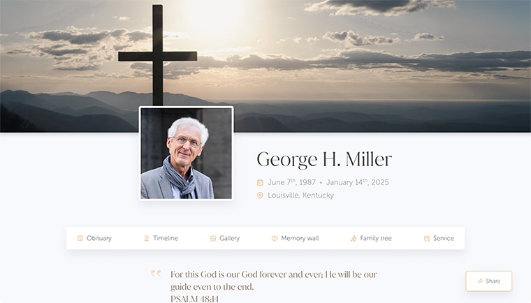 A serene and symbolic theme with Cross overlooking a beautiful sunset