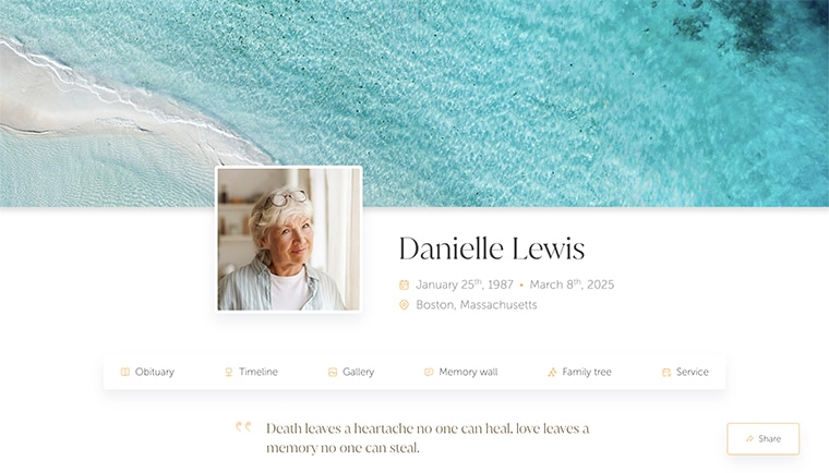 Turquoise waves surrounding a quiet sand bar, a peaceful moment of remembrance.